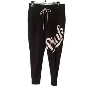 Victoria's Secret Heather Gray  Joggers with White Logo